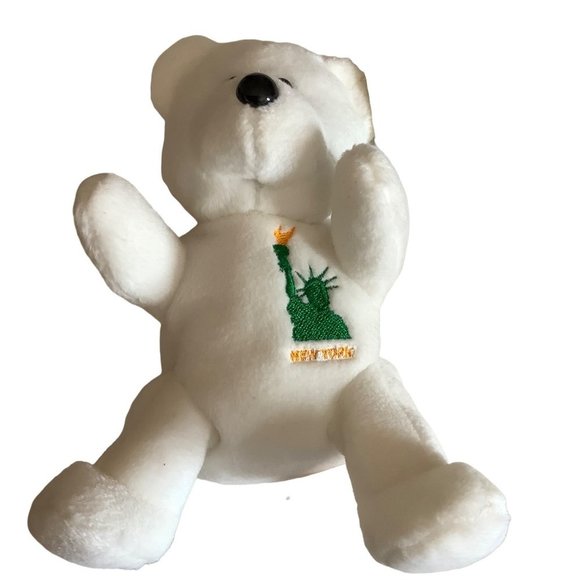 Citybears New York Statue of Liberty Teddy Bear Plush Stuffed Animal 6" sitting - Picture 2 of 7
